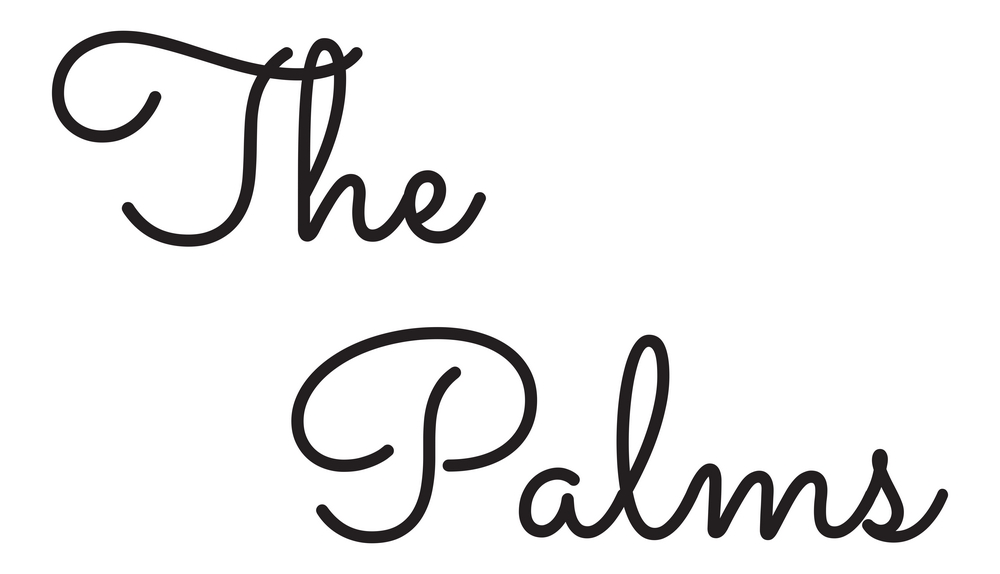 The image features the text "The Palms" written in a cursive font.